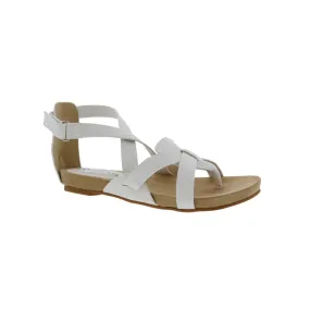 Bellini Nobu Women Strap Sandal In White Pebbled