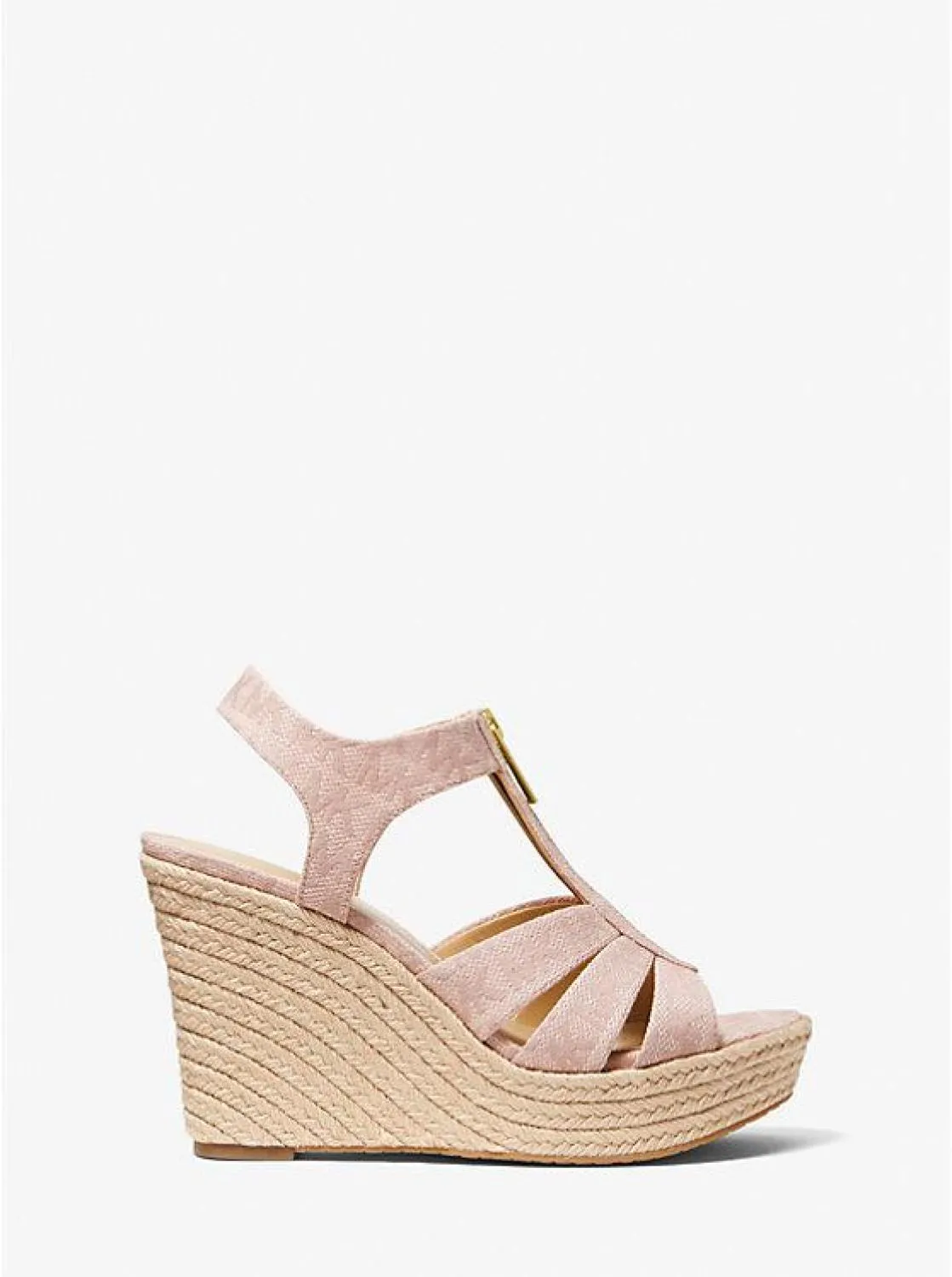 Berkley Logo Jacquard Wedge Sandal