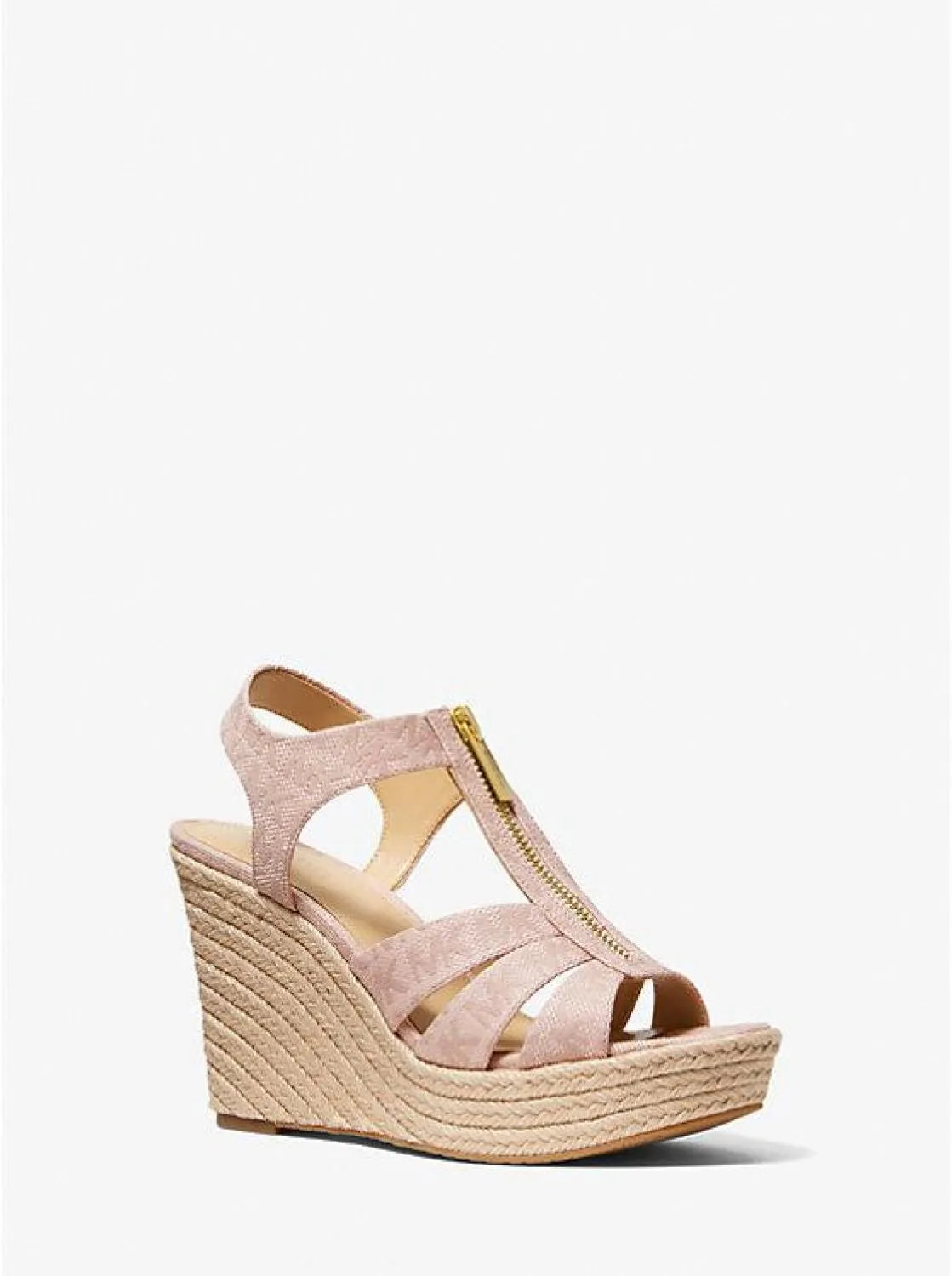 Berkley Logo Jacquard Wedge Sandal