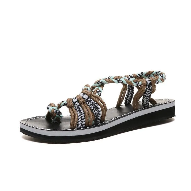 Braided rope beach sandals