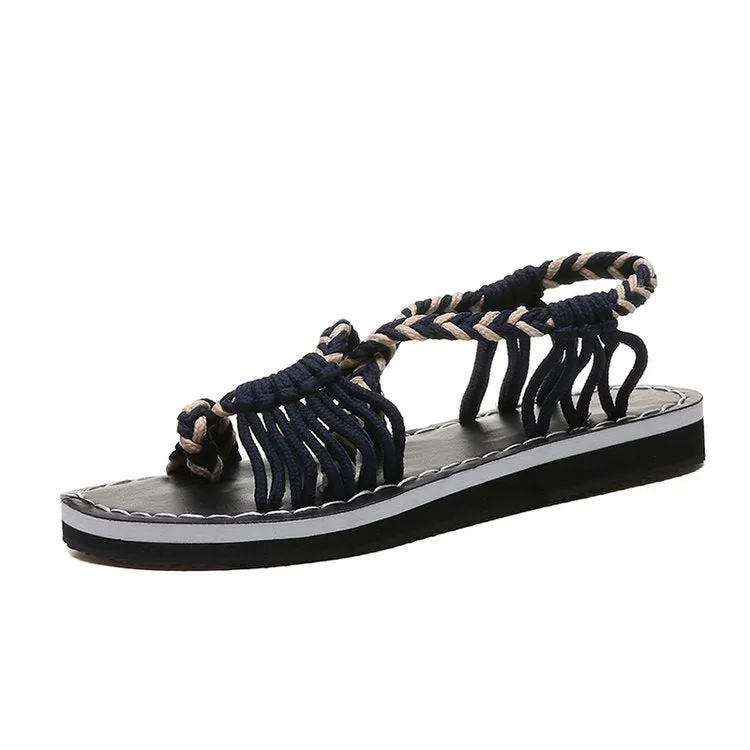 Braided rope beach sandals