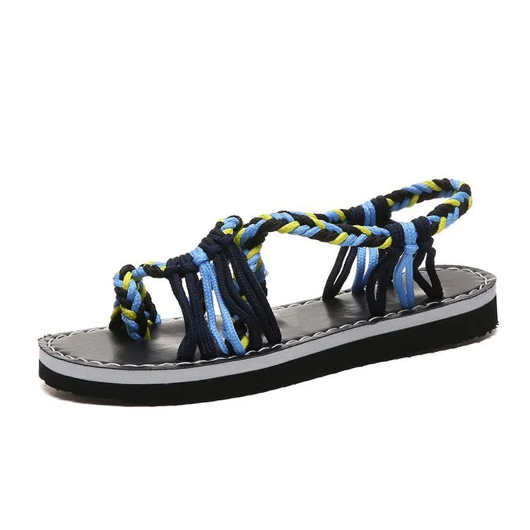 Braided rope beach sandals