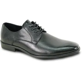 BRAVO Men Dress Shoe KING-7 Oxford Shoe Black - Medium and Wide Width Available