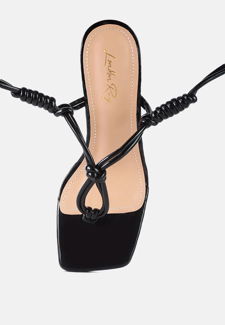 Cassino Strappy Lace Up Sandals