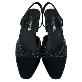 Chanel Slingback Glitter