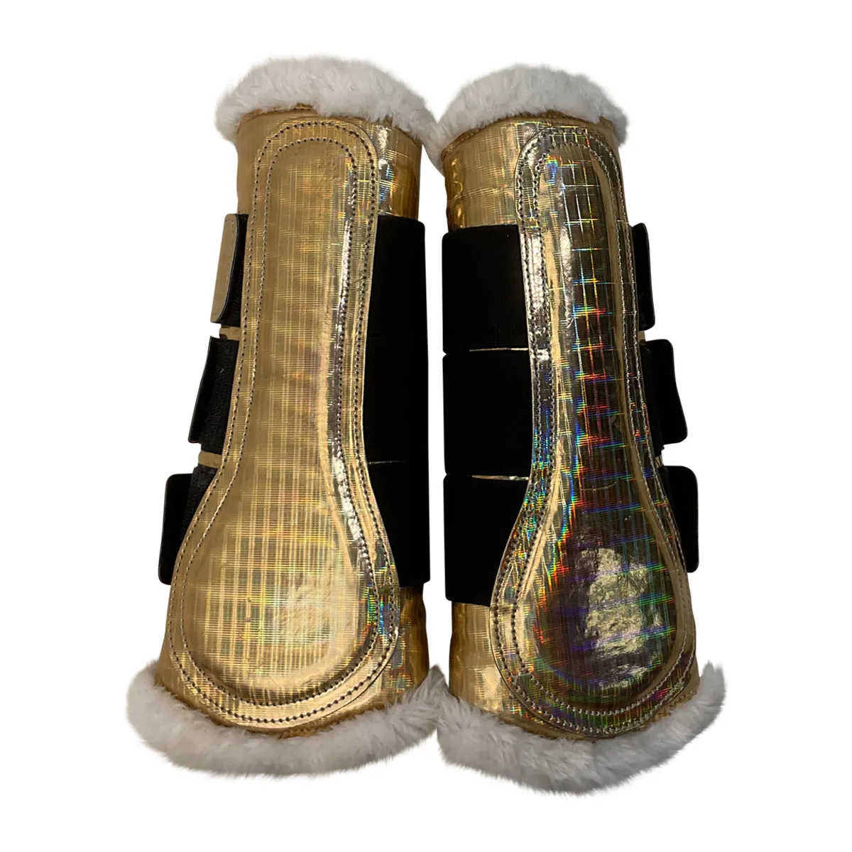 Fleece Brush Boots in Gold - Full