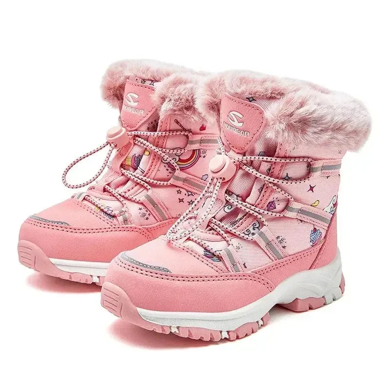 High-Quality Plush Snow Boots for Girls and Boys