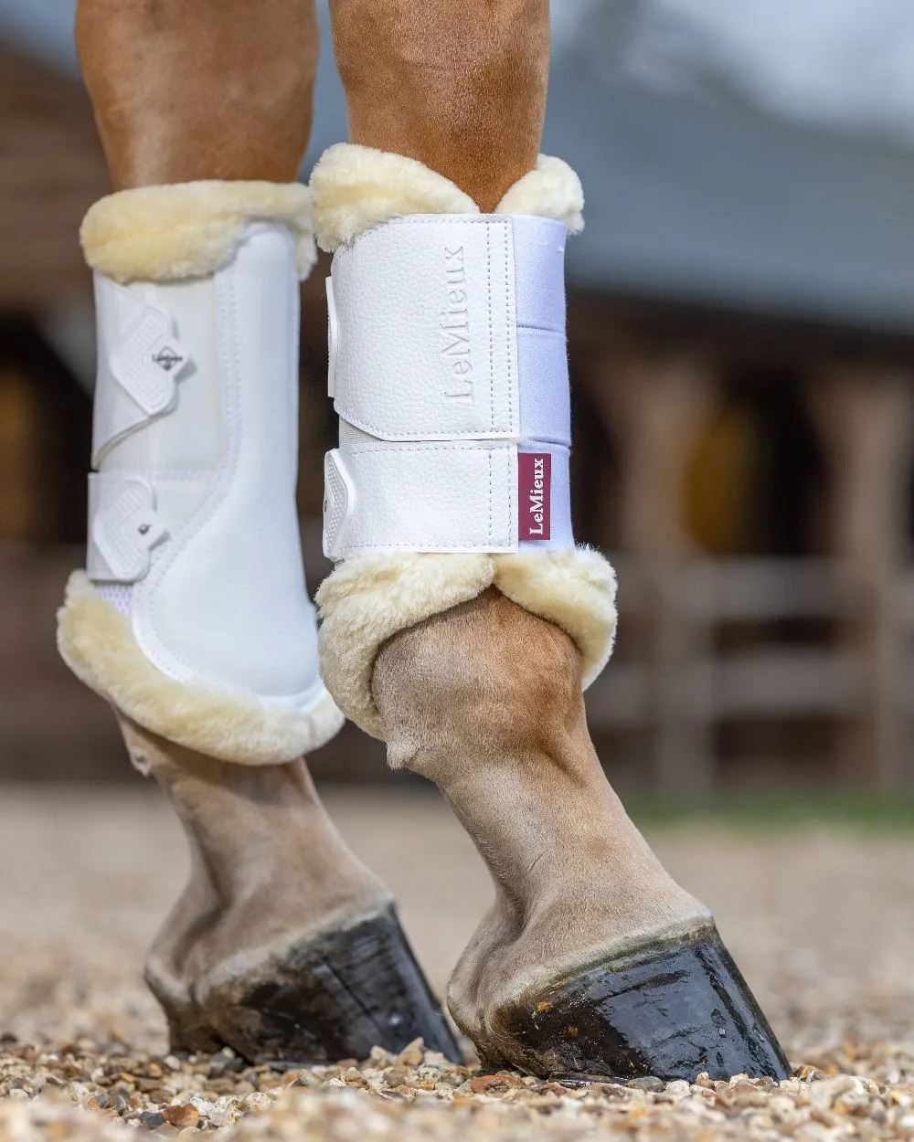 LeMieux Fleece Edged Mesh Brushing Boots