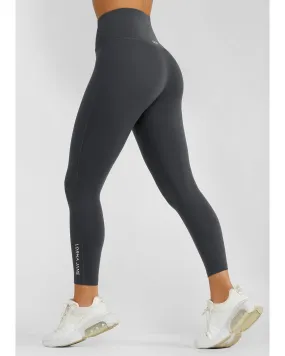 Lorna Jane Lotus No Chafe Ankle Biter Leggings - Dark Titanium