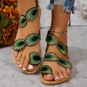 Luna Peacock Sandals