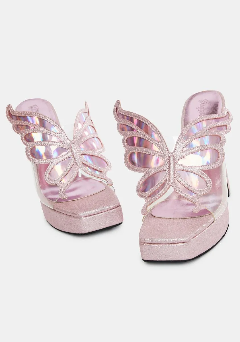 Majestic Pixie Glitter Heels