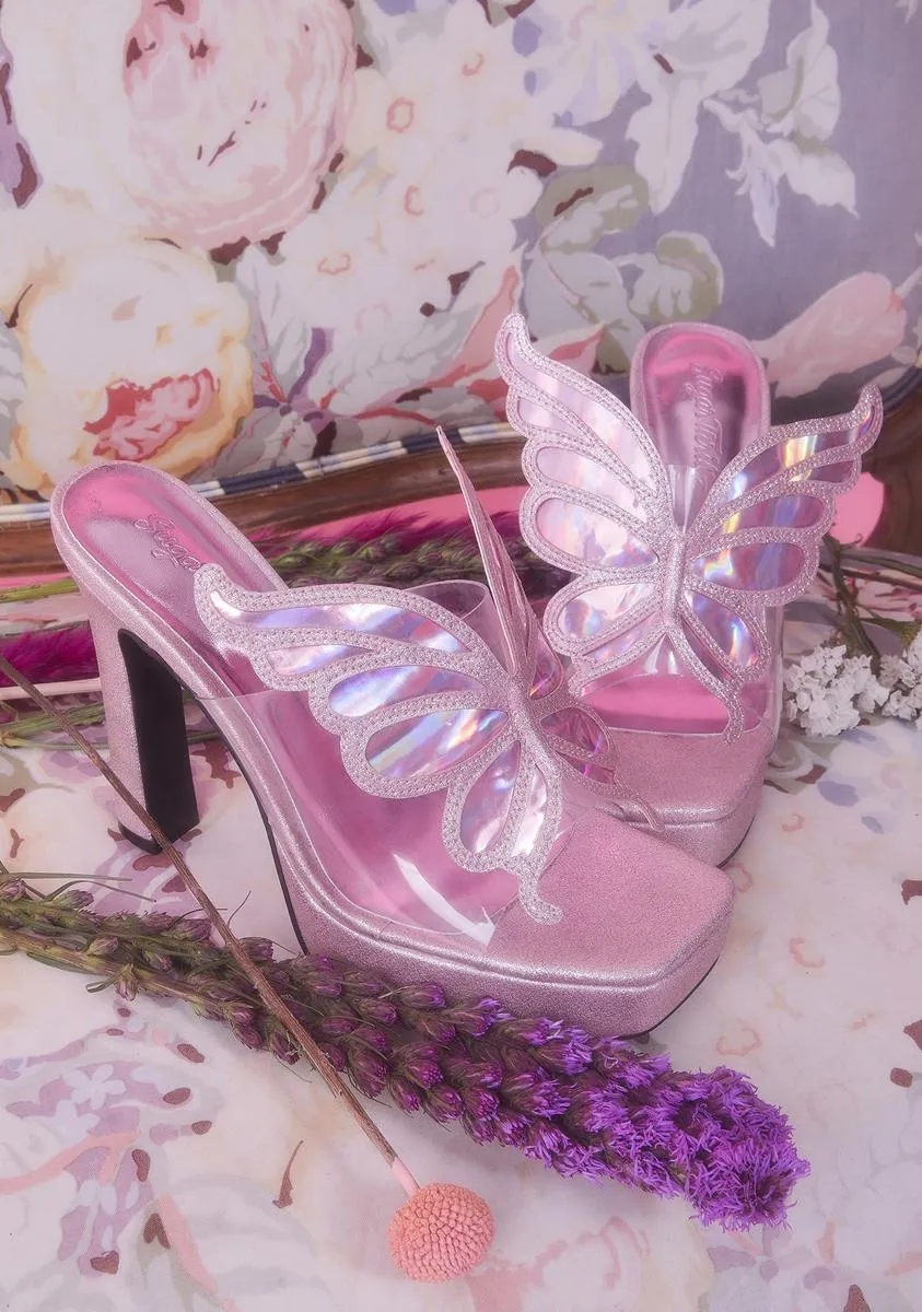 Majestic Pixie Glitter Heels