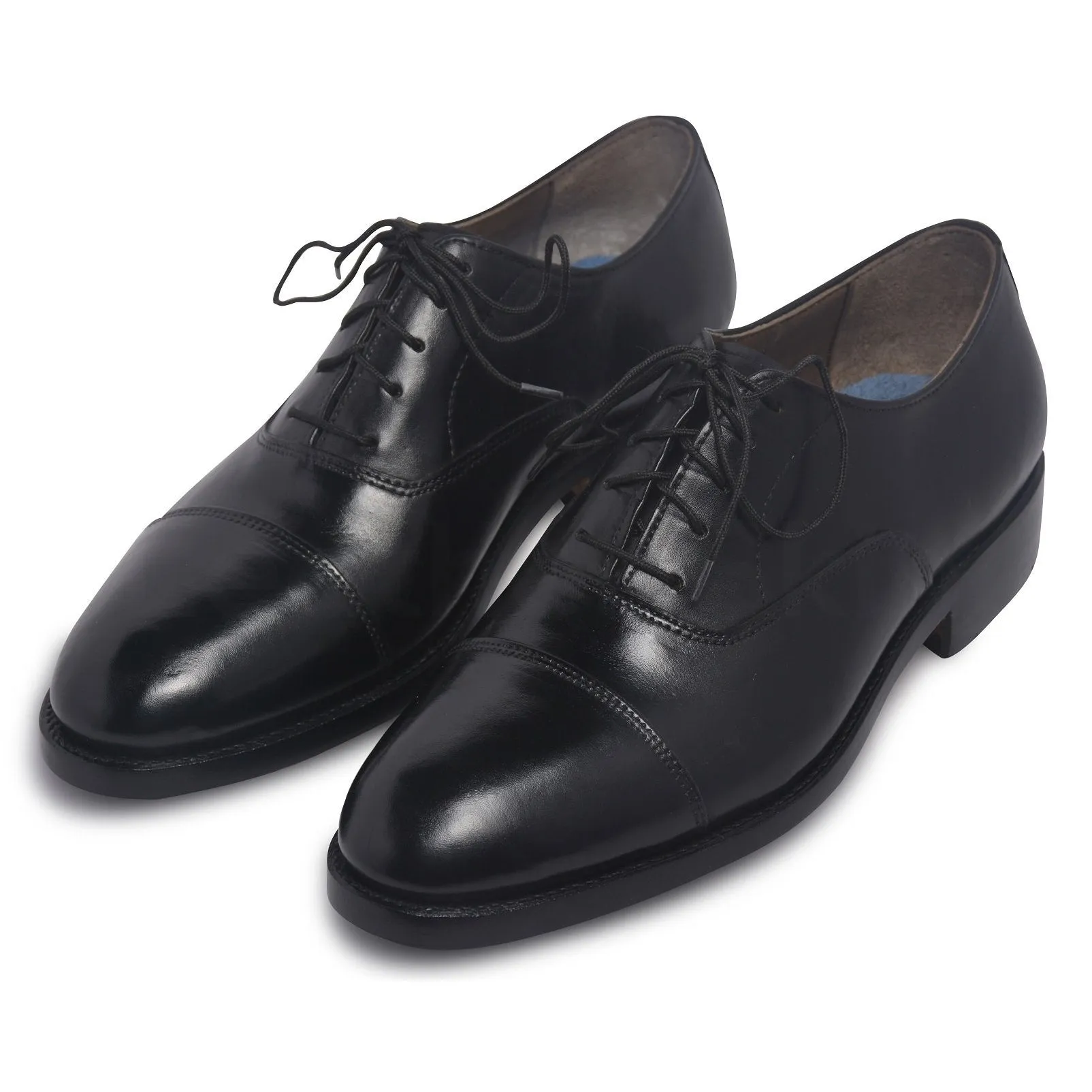 Men Black Oxford Formal Genuine Leather Shoes