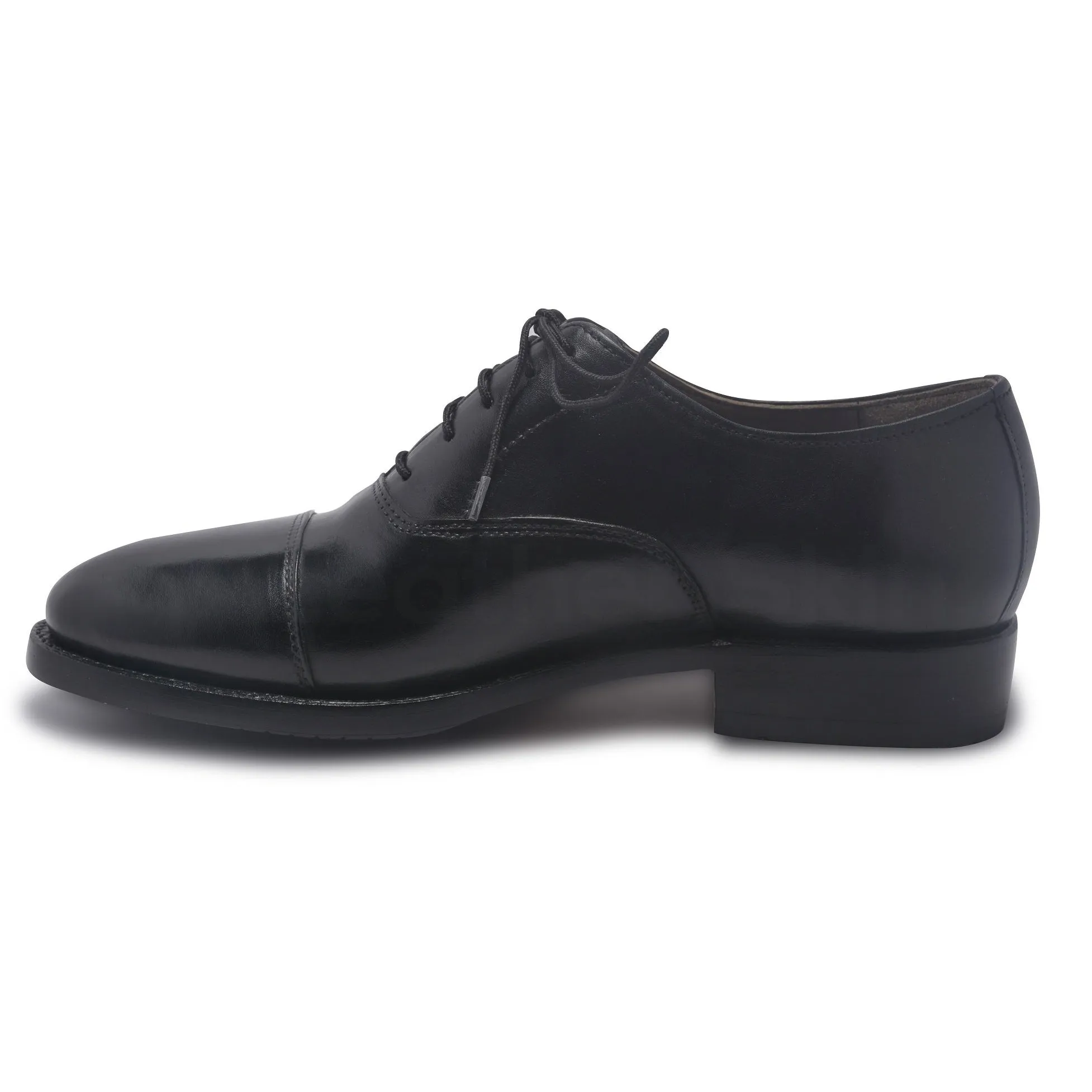 Men Black Oxford Formal Genuine Leather Shoes