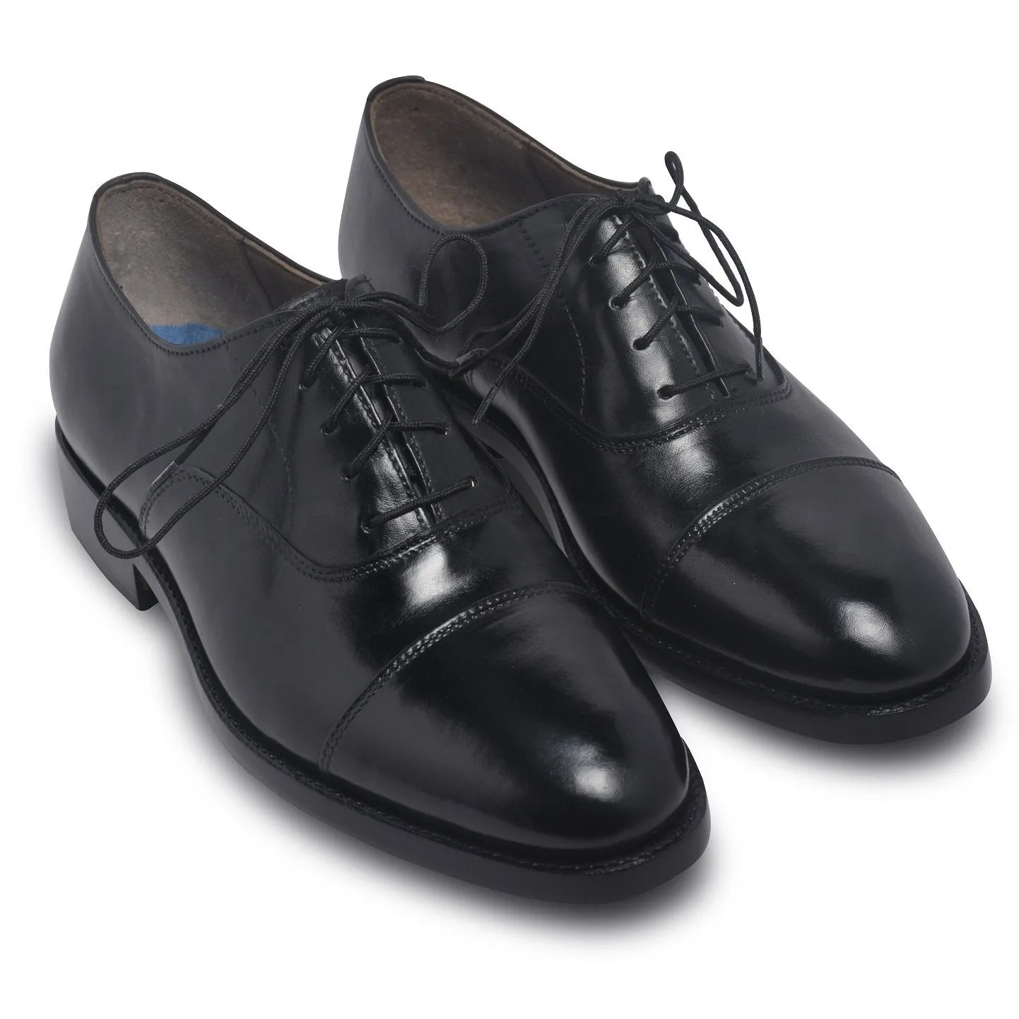 Men Black Oxford Formal Genuine Leather Shoes