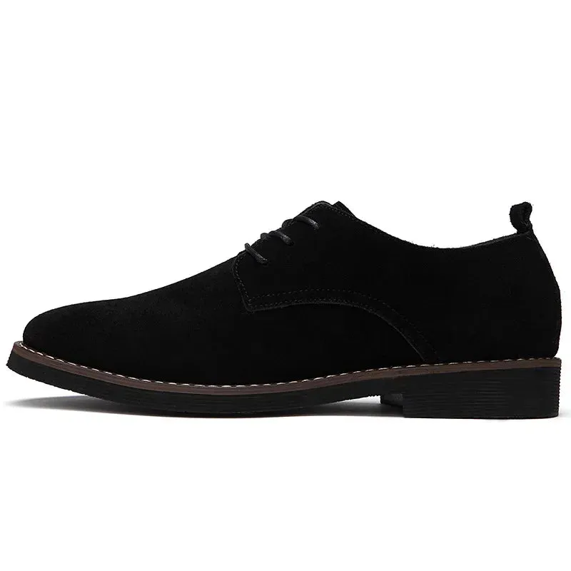 Men's Casual Suede Oxford Shoes with Laces | Perfect for Everyday Wear