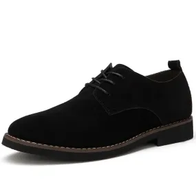 Men's Casual Suede Oxford Shoes with Laces | Perfect for Everyday Wear