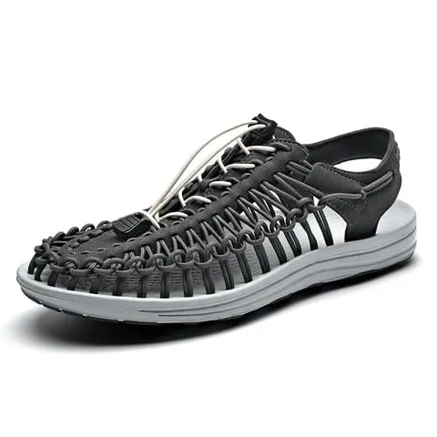 Men's sandals elastic non-slip casual beach sandals, hand-woven fashion sandals 43 S421856