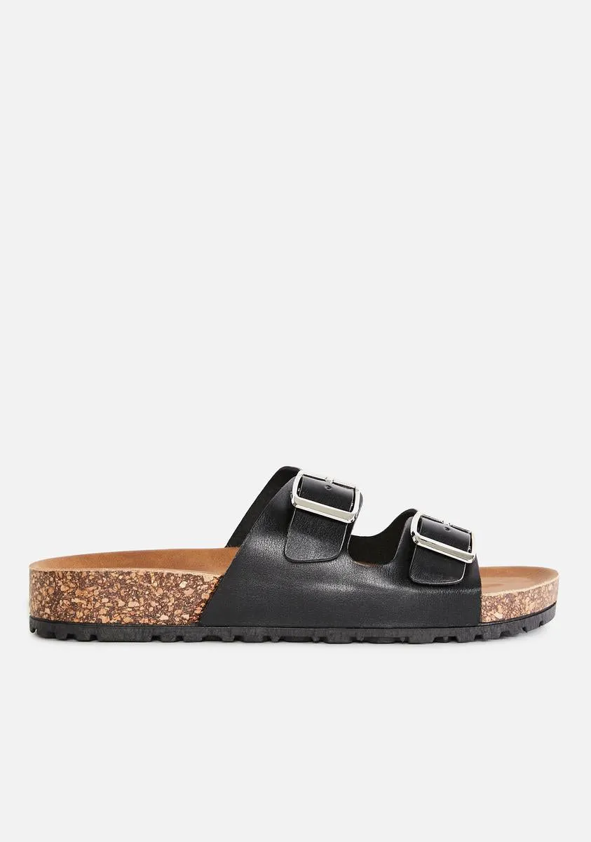 Night Sandy Paradise Buckle Sandals