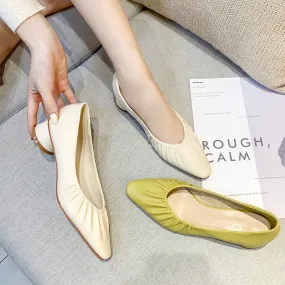 Nude Strappy Block Heels Solid Color Casual Women's Shoes