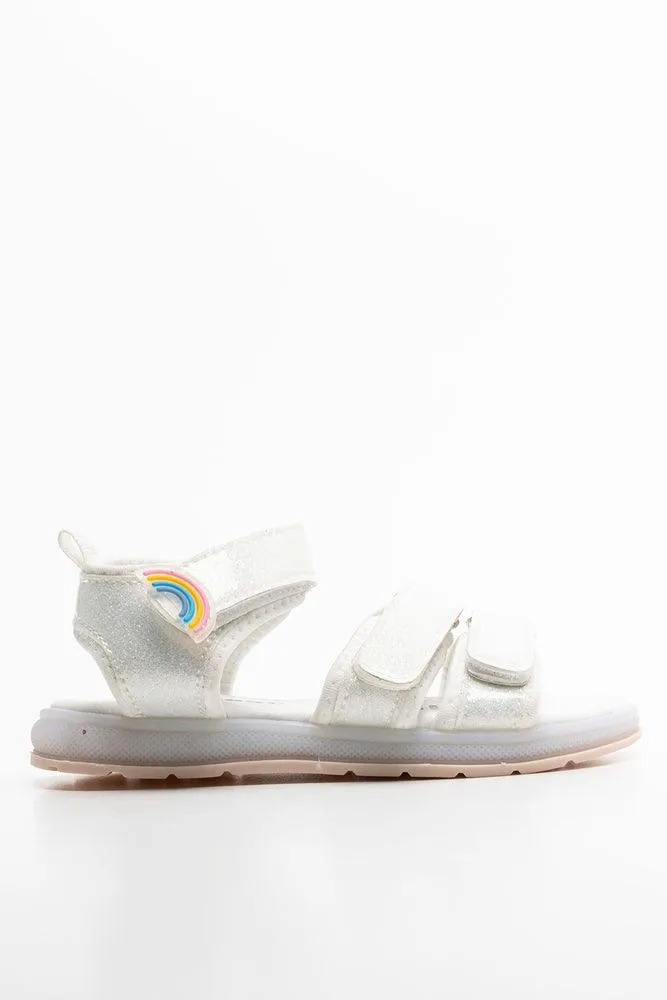 Rainbow Sandal White