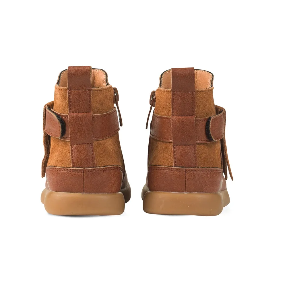 Reese Tassel Non-Slip Kids Ankle Boots