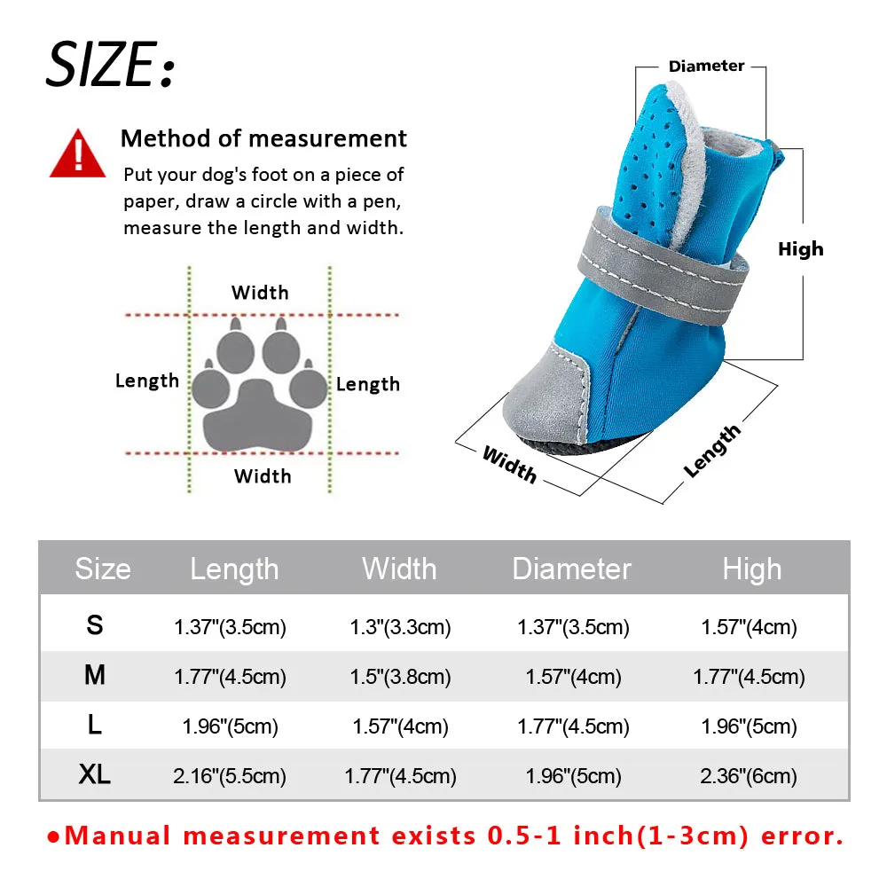 Reflective Boots for french bulldog (WS107)