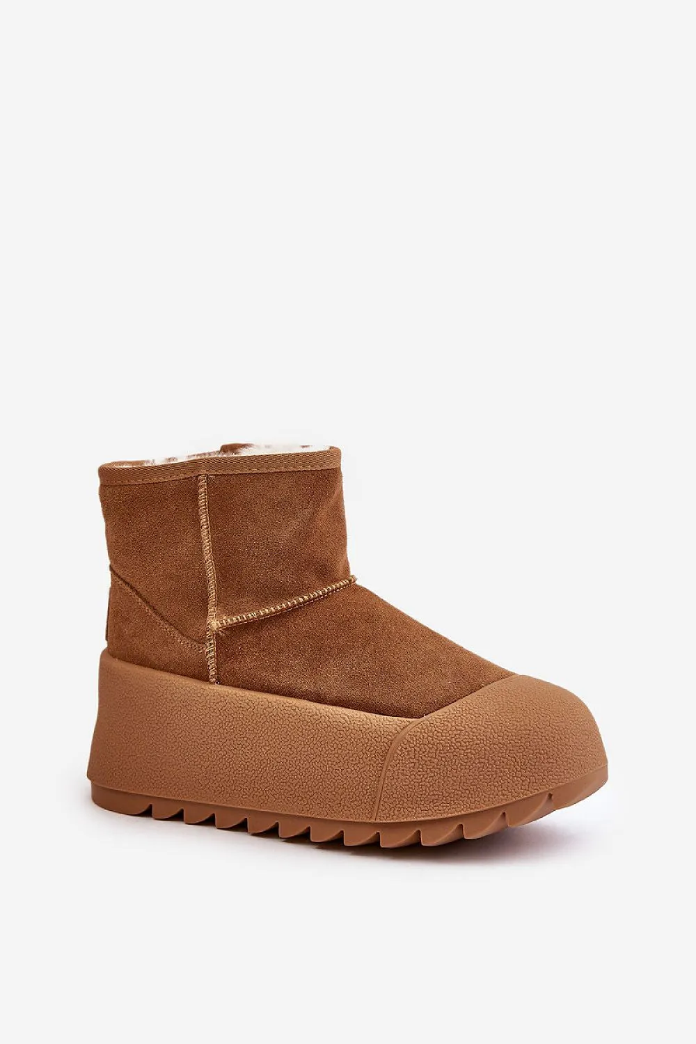 STEP IN STYLE Brown Suede European Women's Snow boots