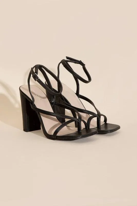 Womens Shoes Style No. Nile-5 Thong Strappy Heels