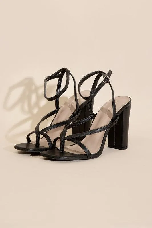 Womens Shoes Style No. Nile-5 Thong Strappy Heels