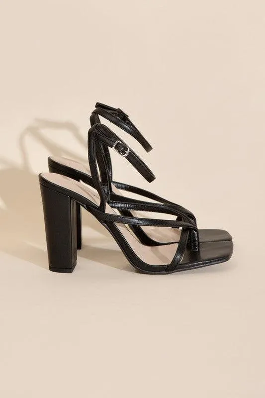 Womens Shoes Style No. Nile-5 Thong Strappy Heels