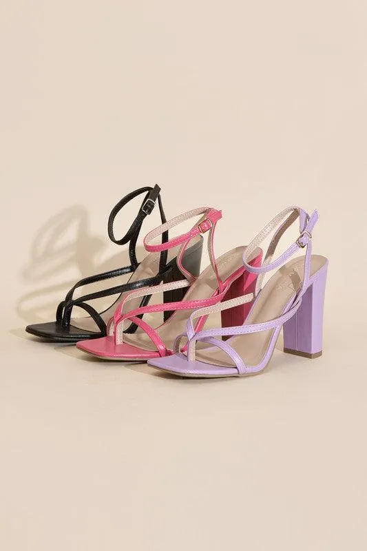 Womens Shoes Style No. Nile-5 Thong Strappy Heels